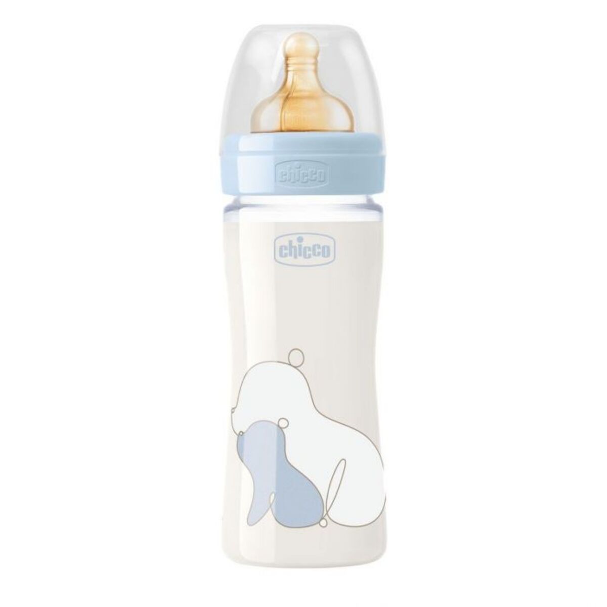 BIBERON ORIGINAL TOUCH VIDRIO 240ML AZUL