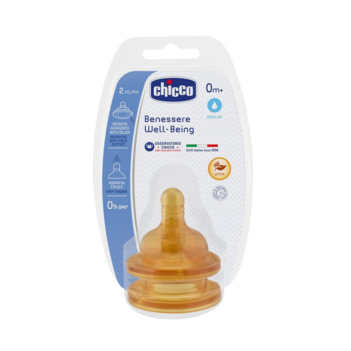TETINA WELL-BEING LATEX FLUJO NORMAL 0M+ 2UND
