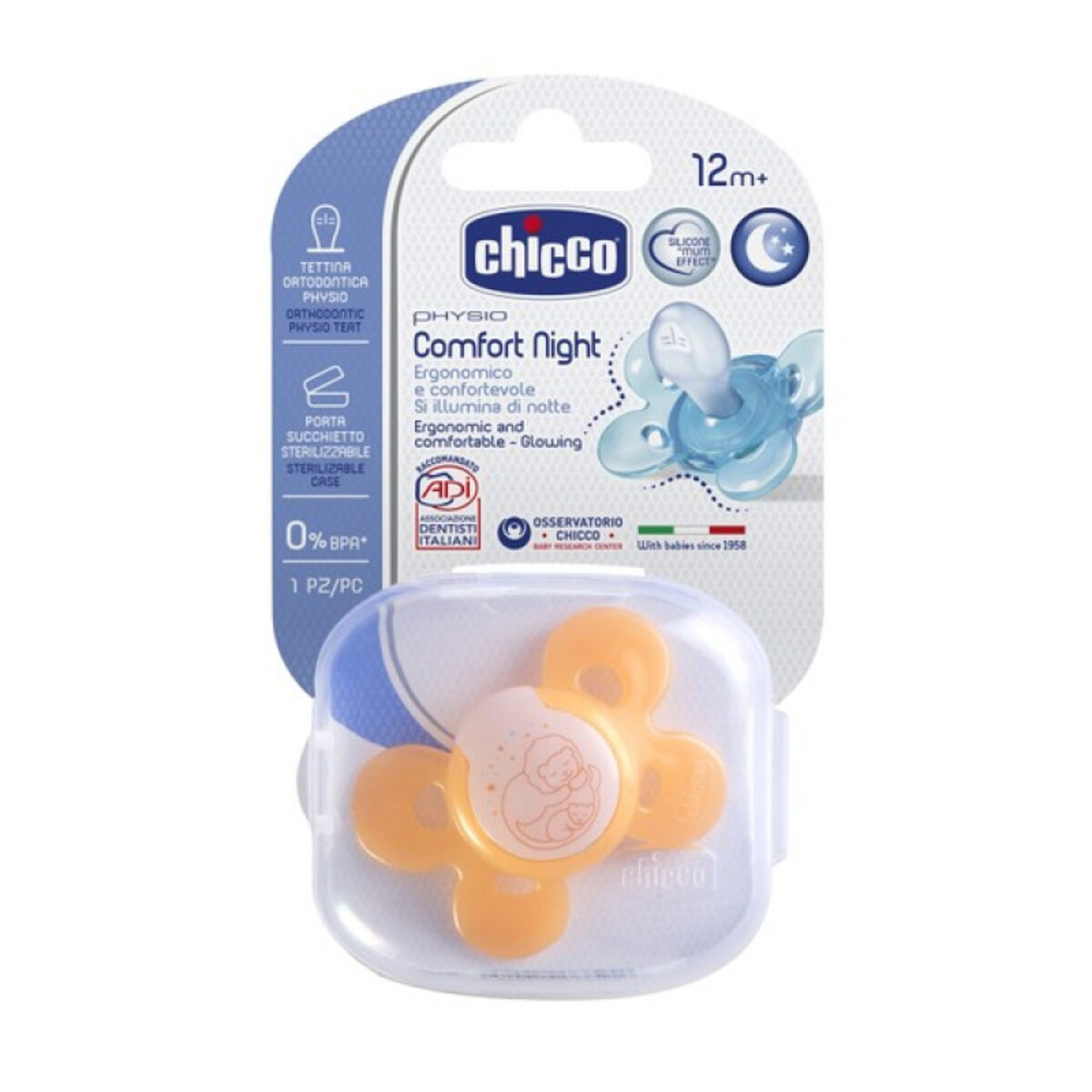 CHUPETE PHYSIO COMFORT 12M+ NARANJA