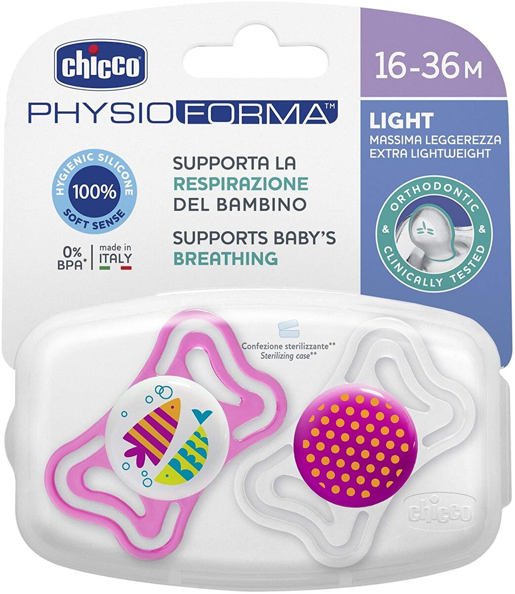 CHUPETE PHYSIO LIGHT 16-36M 2UND ROSA