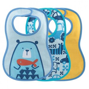 SET DE BABEROS 3UND AZUL
