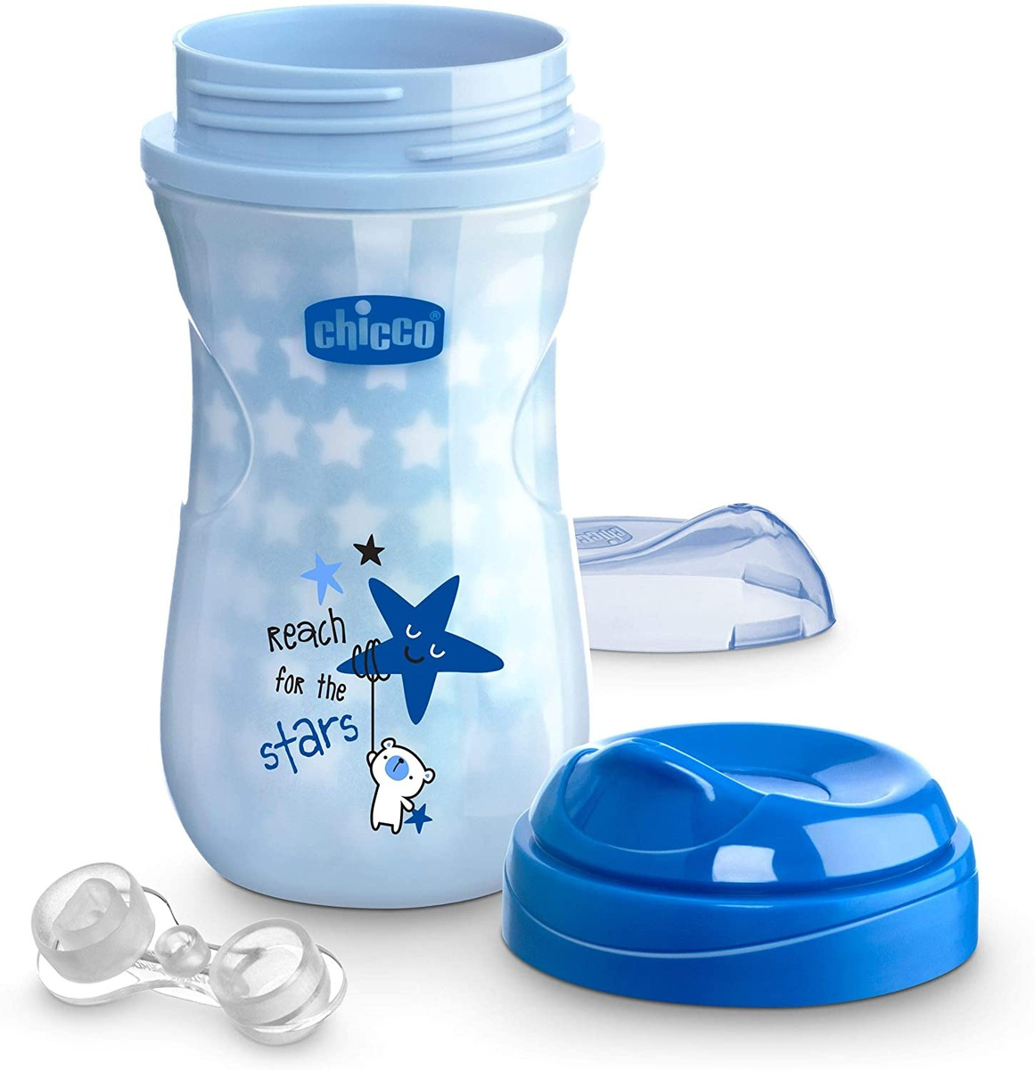 VASO SHINY CUP BRILLA EN LA OSCURIDAD AZUL