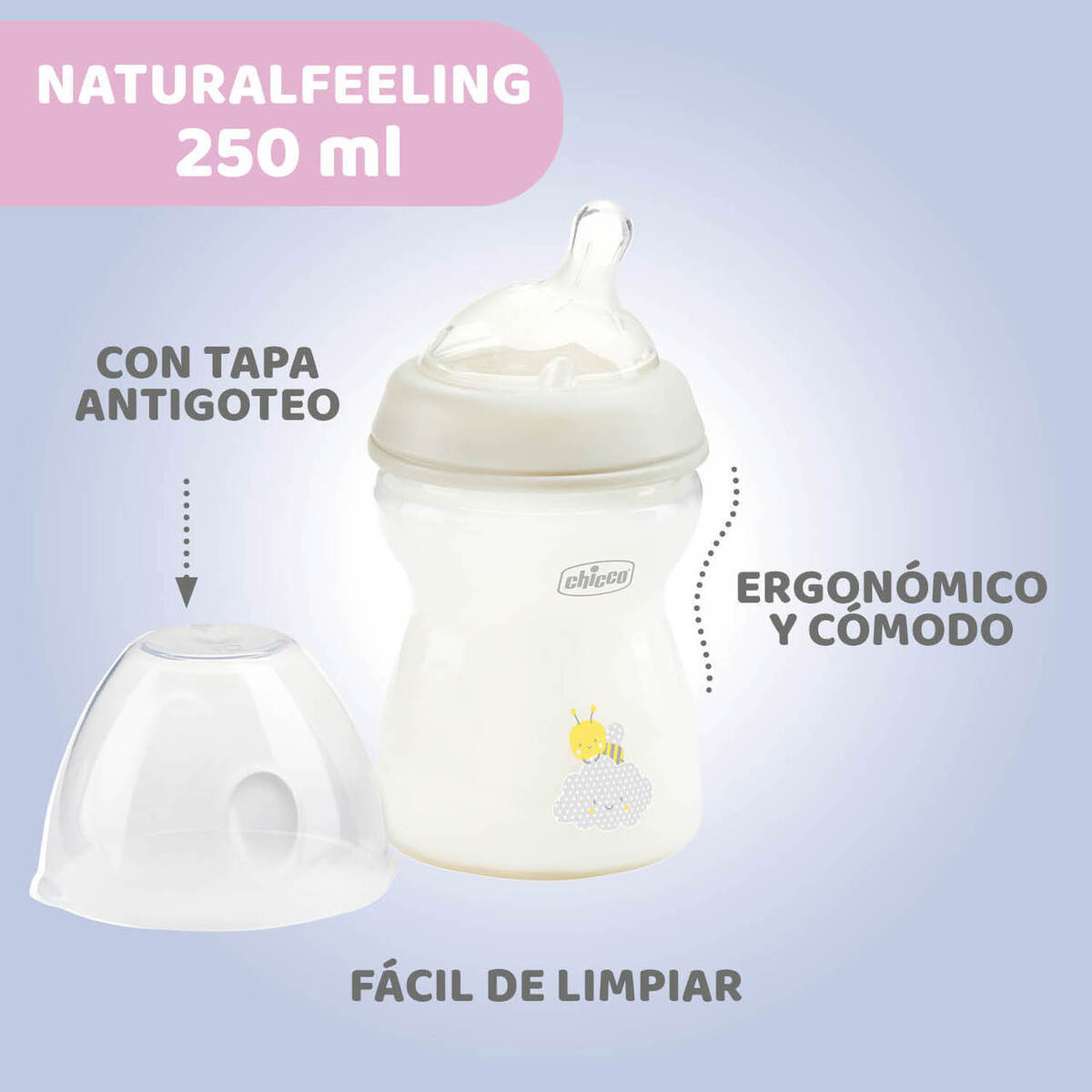 BIBERON NATURAL FEELING 0M+ 150ML UNI 