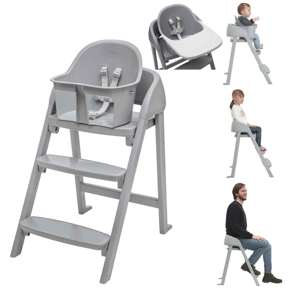 SILLA CRESCENDO UP ETNA BLACK RE-LUX