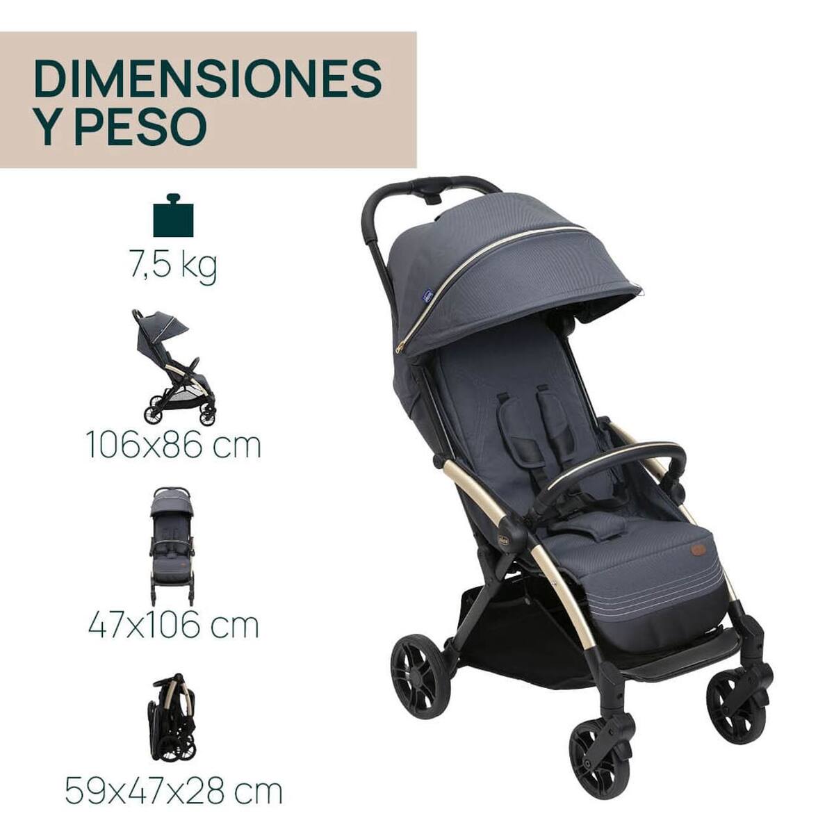 CARRITO DE PASEO GOODY XPLUS DARK SHADOW