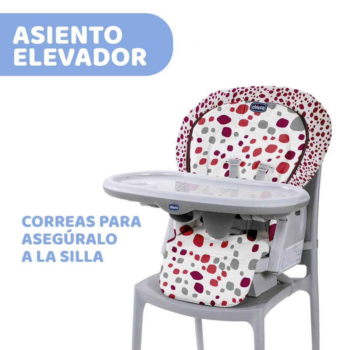 SILLA DE COMER POLLY PROGRES5 CHERRY 5EN1