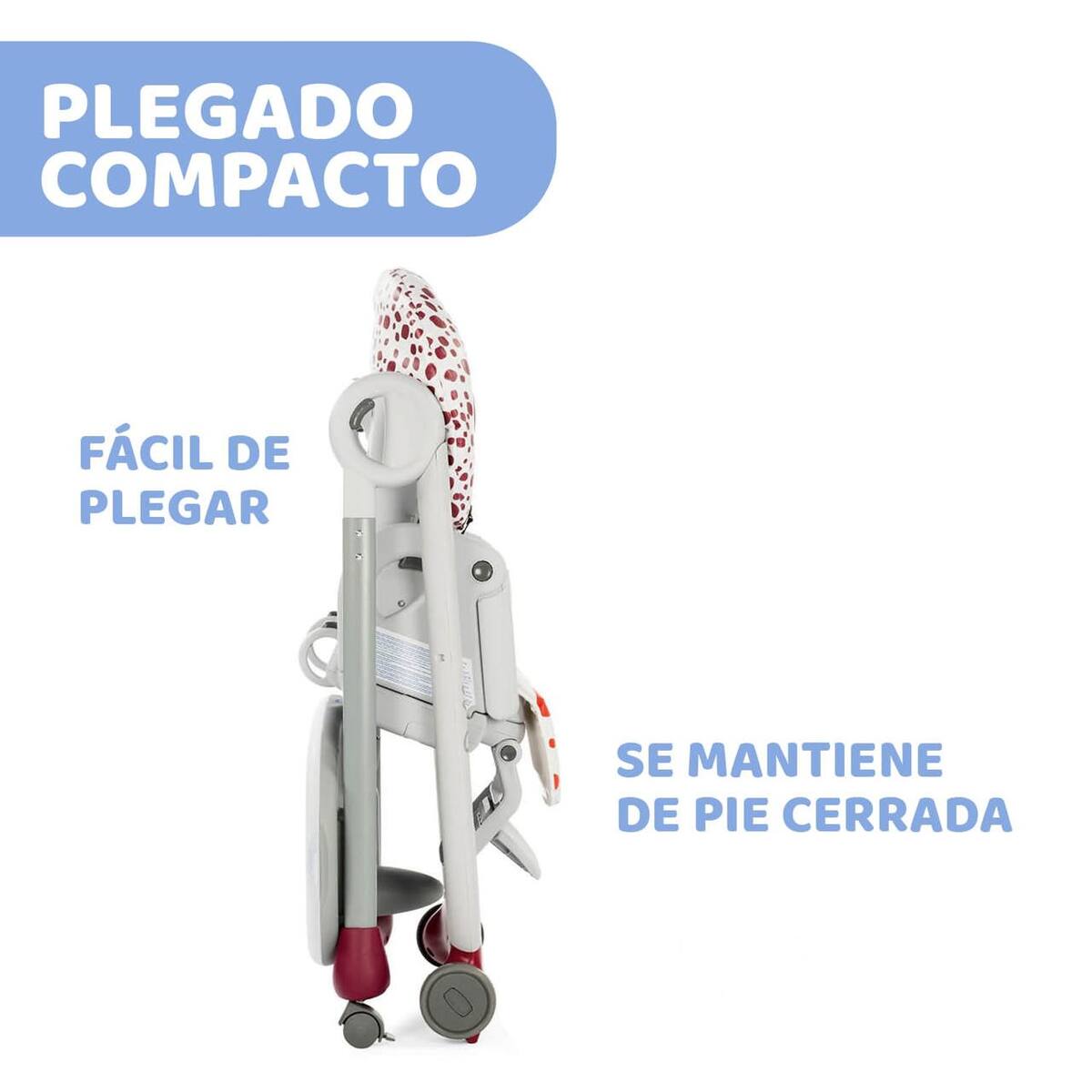 SILLA DE COMER POLLY PROGRES5 CHERRY 5EN1