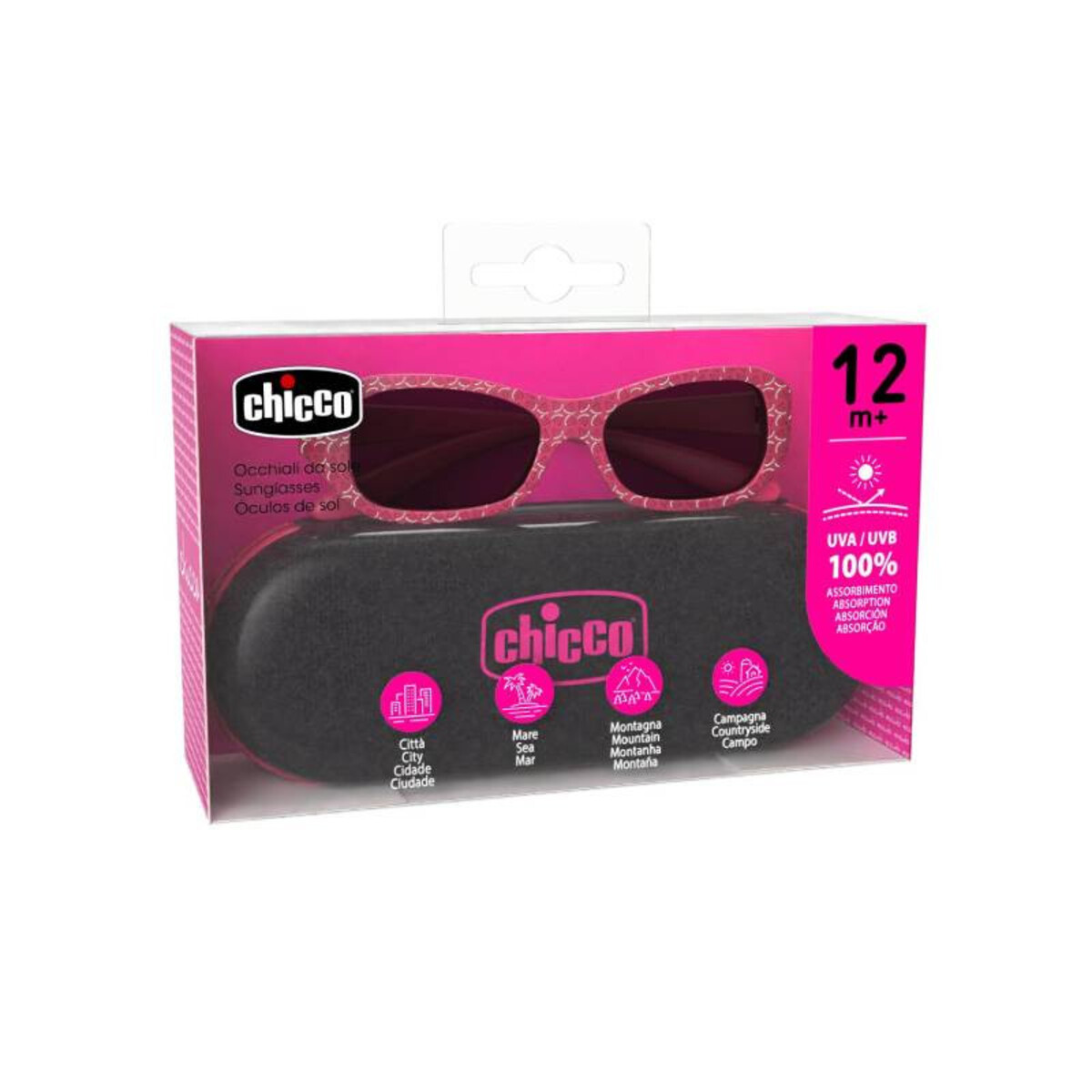 GAFAS SOL ROSA SANDIA 12M+ 