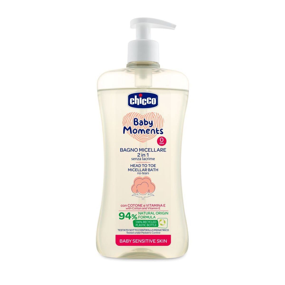 BABY MOMENTS BAÑO MICELAR DELICADO CABEZA  A PIES 500ML