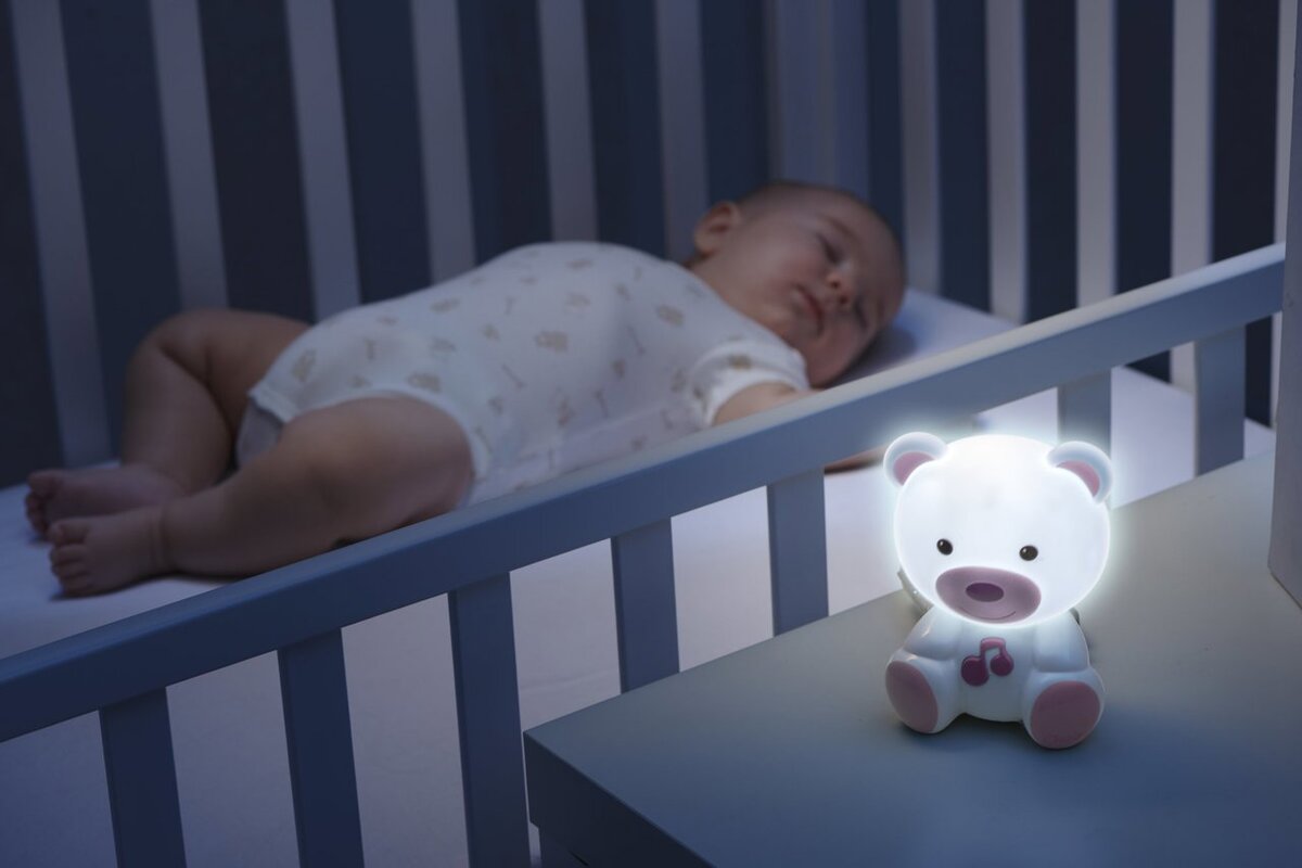 OSITO LUZ DE NOCHE ROSA