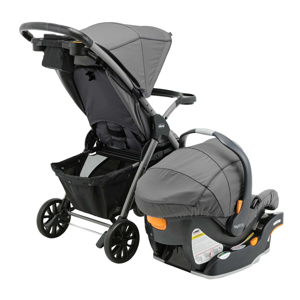 CARRITO MINI BRAVO PLUS TRAVEL SYSTEM SLATE 