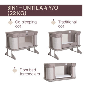 Thumbnail CUNA CO-SLEEPING NEXT2ME FOREVER ALMOND 2025