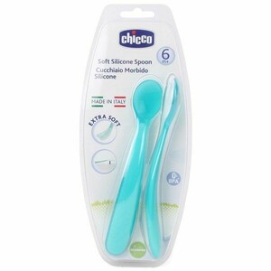 CUCHARA SUAVE SILICONA 6M+ AZUL