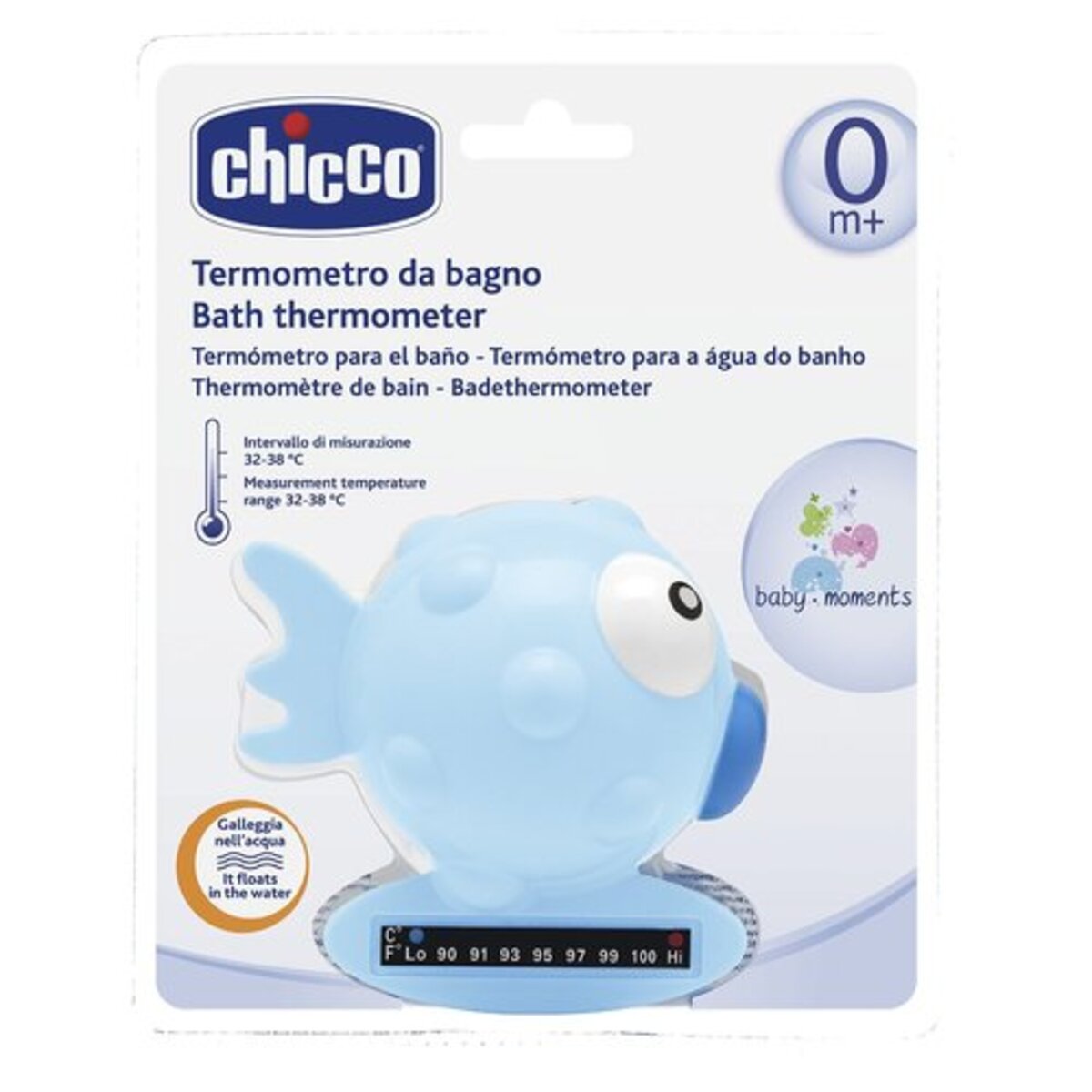 TERMÓMETRO DE BAÑO PEZ AZUL