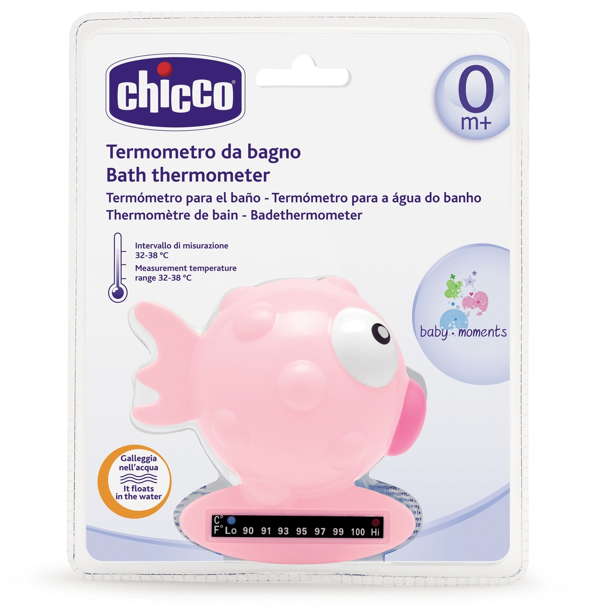 TERMÓMETRO DE BAÑO PEZ ROSA