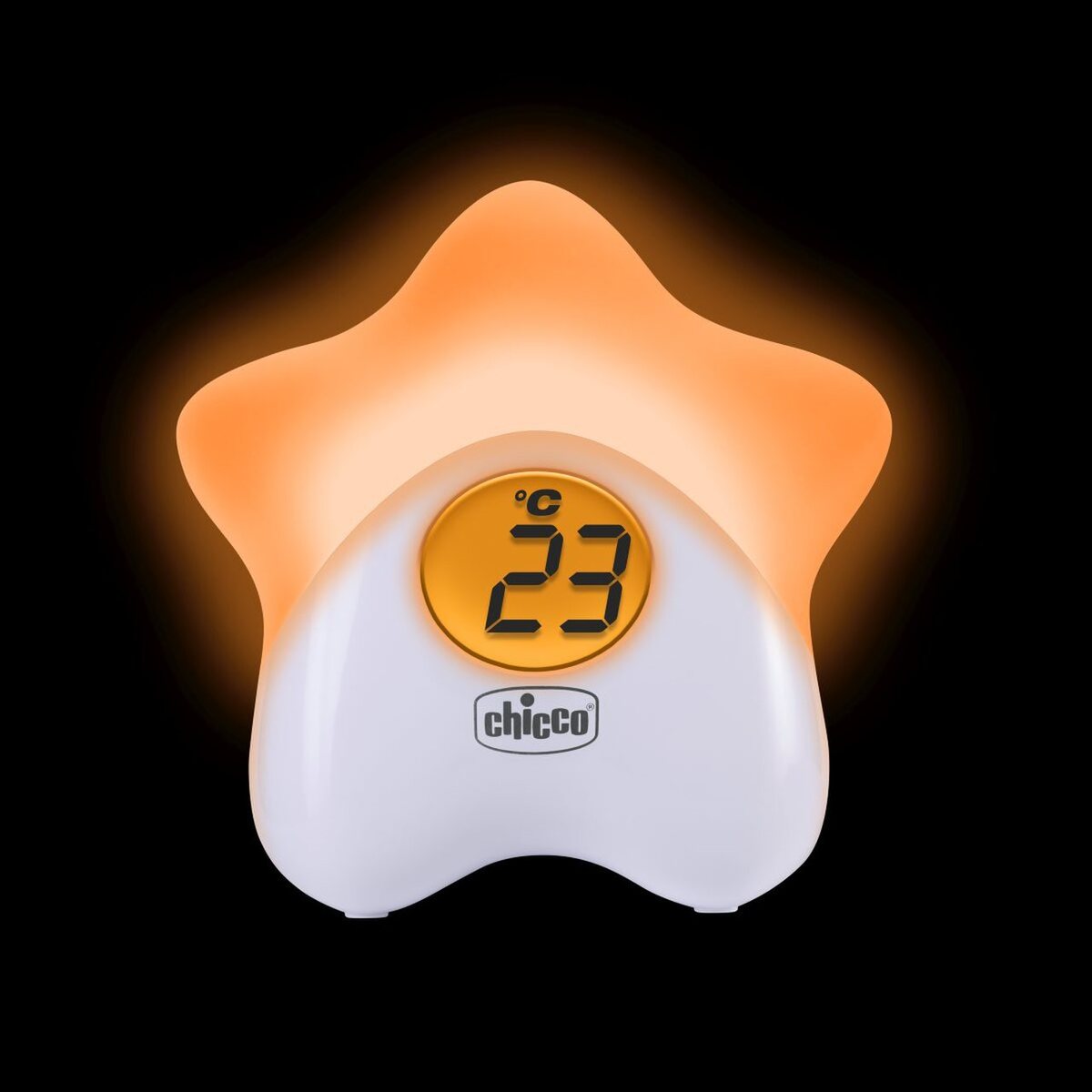 TERMÓMETRO ESTRELLA CON LUZ NOCTURNA 