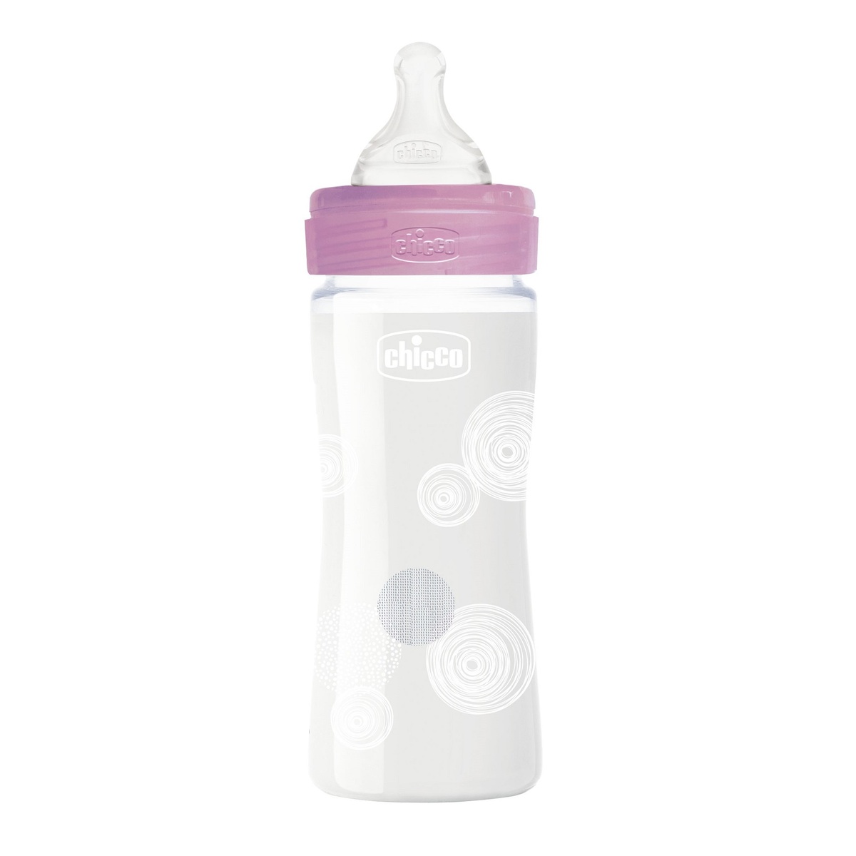 BIBERON WELL-BEING VIDRIO 240ML ROSA